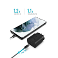 Miniatyrbilde 3 av 3: Lader for Samsung - Hurtiglader 25W USB-C - Adapter+Kabel 2m Svart 1-pakning Samsung
