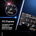 Miniatyrbillede 2 af 5: Kort PCIe til M.2 Adapter PCI 3.0 X1 til NVMe SSD M.2 PCIe Raiser Adapter Støtter 2230 2242 2260 2280