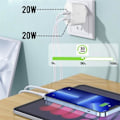 Miniatyrbilde 3 av 5: Vegglader Dobbel USB-C Strømforsyning 3.0 40W Kompakt Belkin Hvit