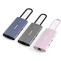 Pikkukuva 2 / 7: Vaaleanpunainen USB C -keskitin 9-in-1 alumiininen USB C -telakka 4K + USB + RJ45 + + PD 100W 9 portin sovitin 9-in-1 Type C -keskitin