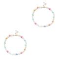 Pikkukuva 3 / 5: 1/2/3/5 helmen kaulakoru helmillä koristeltu Choker säädettävä ketju Boho tyyppi 1 Type 1 2PCS