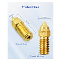 Miniatyrbillede 4 af 5: 10 stk. passer til Elegooneptune 4-serie dyser 3d-printerdele høj temperatur 0,4 mm dyser kit passer