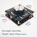 Miniatyrbillede 5 af 11: ZK-1002M 100W+100W Bluetooth Kompatibel 5.0 Effektlydforstærkerkort Stereo AMP Forstærker Hjemmebiograf AUX USB