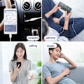 Miniatyrbilde 3 av 5: 3-pak adapter USB-C til 3,5 mm (Samsung S20 S21 S22) Hodetelefonadapter Hvit
