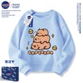 Capybara Sweatshirt, Unisex Løstsiddende Crewneck Pullover, Sød Afslappet Langærmet Top til Børn og Voksne*S størrelse*018 Lyseblå 018 Light Blue S size