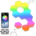 Miniatyrbillede 1 af 5: Hexagon Lys, Hexagon Væglamper, Hexagon Led Lys med A
