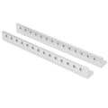 Pikkukuva 2 / 8: 2x robotin alumiinipalkki LS-muotoinen 14-reikäinen teollisuustarvike 12 x 120 mm 3103-0014-0120