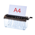 Miniatyrbillede 1 af 5: A4 9\" Papirshredder Strimler Papir Manuel Håndpapirshredder Dokumentfil Håndlavet