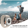 Miniatyrbillede 3 af 5: Alpine Loop-rem til Apple Watch-rem 42mm 41mm 38mm til kvinder og mænd, justerbar 2/Ultra/Series SE 9/8/7/6/5/4/3/2/1