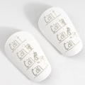 Miniatyrbild 5 av 5: 1 par miniskenskenor Fotbollsskenskenor XS VIT VIT XS White XSWhite