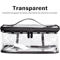Miniatyrbild 1 av 5: Transparent necessär för resor, multifunktionell, vattentät, organisk