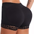 Miniatyrbillede 1 af 5: Kvindernes hofteformet rumpeløfter hofteforstærker polstret undertøj shapewear blondepude kontrol body shaper sort Black L