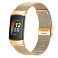 Fitbit Charge 6 5 Milanese Loop ruostumattomasta teräksestä valmistettu rannekoru roséguld