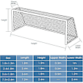 Miniatyrbillede 5 af 5: Reservefodboldmålnet - Holdbart Fodboldmålnet til Udendørs Sport Fodboldtræning (Kun Net) 8X6FT