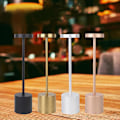 Miniatyrbild 2 av 5: Modern LED Uppladdningsbar Bordlampa Restaurang USB Sängbord Silver