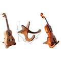 Miniatyrbild 5 av 5: Gitarrställ Trä Halkfritt Musikinstrumentställ Hopfällbart Gitarrställ