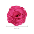 Miniatyrbillede 3 af 10: Stof Stor Rose Blomst Brosche Blomster Brosche GRÅ grey