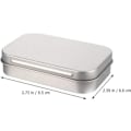 Miniatyrbillede 2 af 5: Mini Tin Box Tin Metal Rektangulær Tin Medhængsel Lille Opbevaring Til Slik Gave Små Ting Favoritter