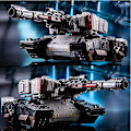 Miniatyrbillede 3 af 5: Bpf Ny 21cm Robot Tank Model Legetøj Cool Transformation Anime Actionfigurer Flyvemaskine Bil Film Børn Gave Ss38 6022a BPF 6630-2