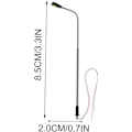 Miniatyrbilde 4 av 5: 4 stk. Mikrolandskap Hage Mini Gatelykter Modeller Fe Hage Lampe Dukkehus Lys Mikro Hage Landskap Lys Barnas Leker Rustfritt