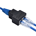 Miniatyrbillede 6 af 8: RJ45 Splitter Adapter 1 til 2 porte Hun til Hun Internet Extender Netværk