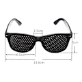 Miniatyrbillede 2 af 4: 2-pak Pinhole Briller til Forbedret Syn, Sort Unisex