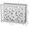 Miniatyrbillede 2 af 5: Serviet Holder Hul Design Rustfrit Stål Fritstående Serviet Holder