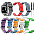 Miniatyrbild 3 av 5: Rem för Garmin Approach S20 Monokrom klockarmband för Garmin Approach S20 Silikonersättning Modearmband för Garmin as show 7