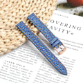 Miniatyrbilde 2 av 5: Linstropp i skinn til Garmin Lily 2, justerbar, erstatningsstropp Dark Blue