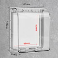 Miniatyrbilde 2 av 10: Bryterdekselkontakt Vanntett Boks TRANSPARENT transparent