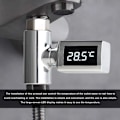 Miniatyrbillede 2 af 5: LED brusespandings termometer Hurtig badevandstemperatur