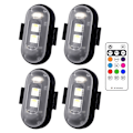 Miniatyrbillede 1 af 10: 8 Farvede LED Strobe Lys Flyvemaskine Lys 4PCS 4PCS-WELLNGS 4Pcs