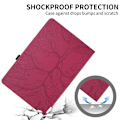 Pikkukuva 4 / 5: Uusi pyörivä Samsung-kotelo Galaxy Tab S6 Lite 2022/2020 10,4 tuuman SM-P610/P613/P615/P619-360 astetta - WELLNGS Wine red
