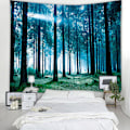 Miniatyrbild 3 av 5: 3D Forest Gobeläng Vägg Konst Sängöverkast Heminredning D D 200*150CM