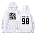 Miniatyrbillede 1 af 4: Rapper Juice Wrld Løs Sweatshirt Hoodie til Mænd og Kvinder Hvid White M