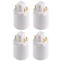 4-pack Gx24q till E26/E27 Sockeladapter Lampfotshållare