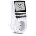 Miniatyrbillede 1 af 5: 1 x Digital Timer Ur, Timer Stikkontakt Digital Stikkontakt med stort LCD-display og 10 x programmerbare programmer og tilfældig anti-tyveri digital timer