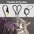 Pikkukuva 4 / 5: Cat 8 Litteä Ethernet-kaapeli 12m, Cat8 Nylonpunottu Internet-kaapeli, Nopea 40 Gbps Verkkokaapeli, Rj45 Pelikaapeli