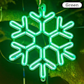 Pikkukuva 1 / 5: 40 cm Suuri Lumivyöryketjun Valo Ulkona Lumivyöry Led Riippuva Lamppu Pihapiiri Green