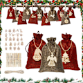 Miniatyrbillede 1 af 8: 24 Julekalenderposer til at fylde Julekalenderposer DIY Julekalenderposer til at fylde Julekalenderposer Dekoration