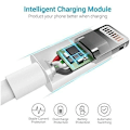 Miniatyrbild 5 av 7: iPhone Laddare Lightning Kabel, 2-pack Apple MFi Certifierad USB iPhone Snabbladdningskabel