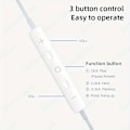 Pikkukuva 5 / 7: Melun eristävät nappikuulokkeet, upouudet langalliset kuulokkeet mikrofonilla, tehokkaat bassokuulokkeet Type-C