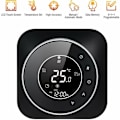 Miniatyrbillede 2 af 2: 95-240V Programmerbar termostat LCD-touch med baggrundsbelysning Vandvarmer Termoregulator Temperaturregulator, Sort, Nej
