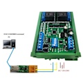 Miniatyrbild 3 av 5: Reläkontrollmodul TVS-överspänningsskydd 20-kanals reläkort 9600BPS justerbar data tid RS485 för smarta hem (24V)