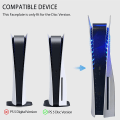 Miniatyrbillede 5 af 5: Skal med køleventiler med RGB lysstrimmel 400+ effekter LED lysring Konsolcover til PlayStation 5 Disc Edition Cosmic Red Led
