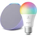 Echo Pop Lavender Bloom med gratis LED Smart Color Bulb