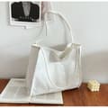 Shoppingväska Canvasväska VIT white