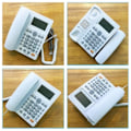 Miniatyrbilde 5 av 5: KX-T880CID Rask Rask Hjemmetelefon Oppringing Display Justerbar Tone Engelsk Svart