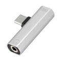 Pikkukuva 2 / 5: 2 in 1 Type-C - 3,5 mm:n kuulokeliitäntä USB-latausadapteri, hopea