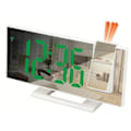 Miniatyrbild 1 av 5: LED Digital Väckarklocka Projektionsklocka Projektor Takklocka med Tid Temperaturvisning Bakgrundsbelysning Snooze Klocka för Hemmet White green